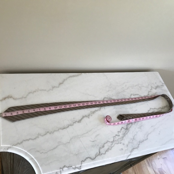 STEFANO RICCI GEOMETRIC STRIPE SILK TIE - Picture 10 of 11